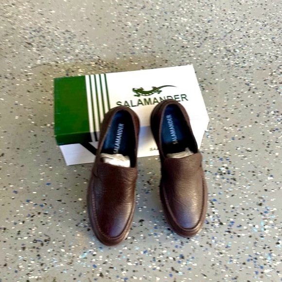 New RARE VINTAGE SALAMANDER Men’s Brown Leather shoes - Picture 5 of 8